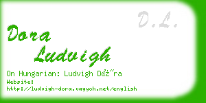 dora ludvigh business card